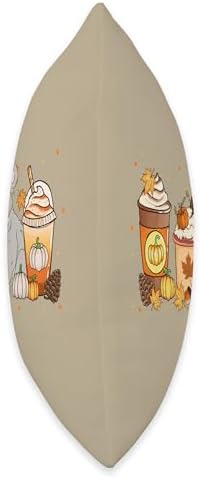 Koala Coffee Pumpkin Spice Animal Fall Thanksgiving Throw Pillow - Image 2
