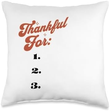 Holiday Outfits Home Decor Family Gifts and Crafts Matching Family Game Cozy DIY Thankful Decor Thanksgiving Throw Pillow, 16x16, Multicolor by Unknown