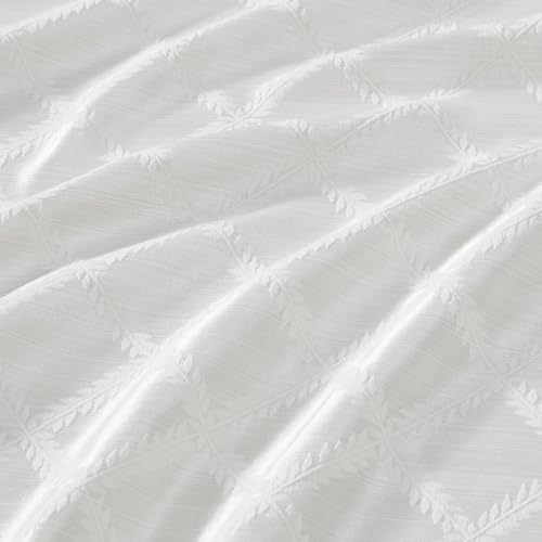 Lenox Laurel Leaf Tablecloth, White - 70" W x 70" L Round - Image 3