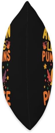 Halloween Thanksgiving Fall Autumn Leaves Pumpkin Please Throw Pillow - Image 2