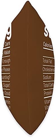 Stuffing Nutrition Facts Thanksgiving Nutrition Facts Brown Throw Pillow - Image 2