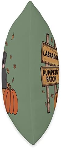 Labrador Pumpkin Patch Dog Lovers Thanksgiving Halloween Throw Pillow - Image 2