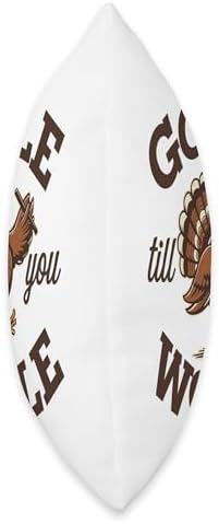 Gobble Till You Wobble, Funny Thanksgiving For Men Women Throw Pillow - Image 2