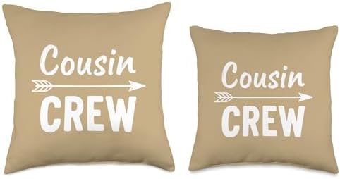 Cousin Crew, Family Matching for Thanksgiving, Reunions Throw Pillow - Image 3