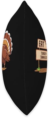 Eat Turkey Tamales Tamal Foodie Thanksgiving Food Lover Throw Pillow - Image 2