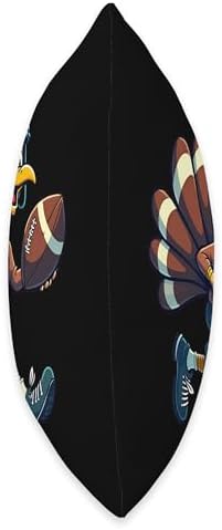 Thanksgiving Football Player Thanksgiving Football Turkey Throw Pillow - Image 2