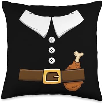 Pilgrim Costume Thanksgiving Pilgrim Costume Throw Pillow by Unknown
