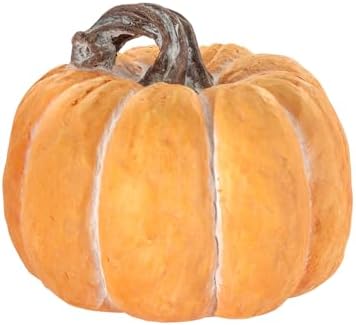 Boston International Pumpkin Thanksgiving Halloween Decorations for Home, Large, Chalky Yellow by BostonInternational