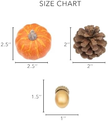 Nearly Natural Artificial Autumn Harvest Bowl Filler, 2 Sets of 8 - Image 4