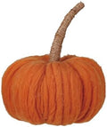 Creative Co-Op Wide Wool Pumpkin with Jute Wrapped Stem, Orange by Unknown