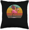 Thanksgiving Outfit Thankful Turkey Kids Women Men Funny Flamingo Turkey Thanksgiving Day Dinner Thankful Throw Pillow, 16x16, Multicolor by Unknown