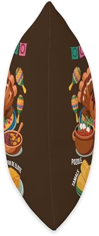 Mexican Thanksgiving Food Idea for Women Funny Turkey Latino Throw Pillow - Image 2