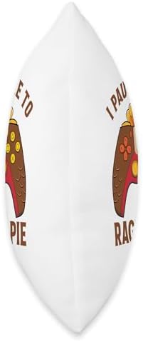 I Paused My Game to Rage Eat Pie Gamer Thanksgiving Throw Pillow - Image 2