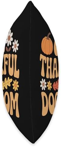 One Thankful Dog Mom Thanksgiving Throw Pillow - Image 2