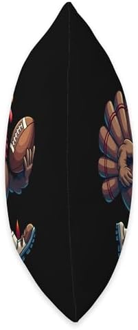 Thanksgiving Football Player Thanksgiving Football Turkey Throw Pillow - Image 2