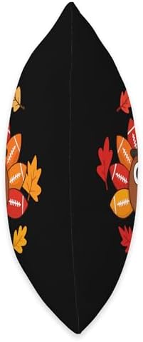 Funny Thanksgiving Football Player Autumn Fall Baby Turkey Throw Pillow - Image 2