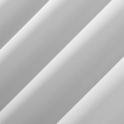 Sun Zero Oslo Theater Grade Extreme 100% Total Blackout Rod Pocket Curtain Panel, White, 52" W x 108" L (1 Panel)