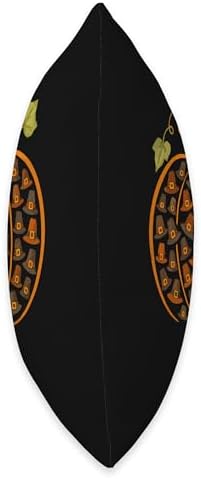 Pilgrim Hats Pumpkin Shape Thanksgiving Farmer Family Throw Pillow - Image 2