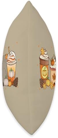 Raccoon Coffee Pumpkin Spice Animal Fall Thanksgiving Throw Pillow - Image 2