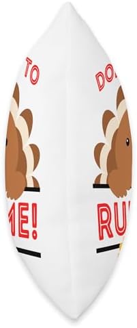 Don't Forget to rub me Funny Thanksgiving sarcatic Turkey Throw Pillow - Image 2