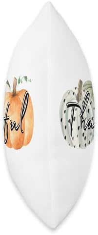 Thankful Fall Pumpkins Graphic Casual Autumn Thanksgiving Throw Pillow - Image 2