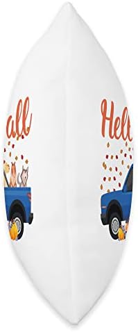 Funny Hello Fall Pumpkin Thanksgiving Day Throw Pillow - Image 2