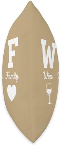 WTF Wine Turkey Family Funny Thanksgiving Dad Men Women Throw Pillow - Image 2