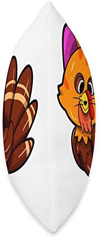 Cats Lover Funny Cat Turkey Fake Cat Meow Thanksgiving Throw Pillow - Image 2
