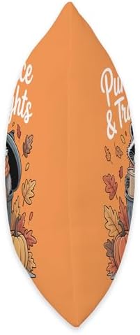 Pumpkin Spice and Trash Nights Thanksgiving Raccoon Fall Throw Pillow - Image 2