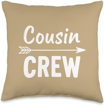 Cousin Crew, Family Matching for Thanksgiving, Reunions Throw Pillow by Unknown