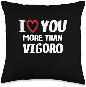 I heart You More than Vigoro Thanksgiving I Love You More Than Vigoro Shirt Funny Women Christmas Throw Pillow, 16x16, Multicolor by Unknown