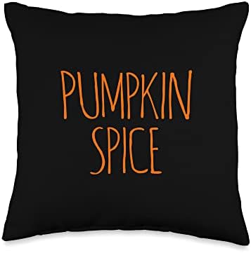 THANKSGIVING PUMPKIN SPICE DECORATIONS MENS WOMENS CHILDRENS Throw Pillow by Unknown