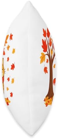 Cute Cat Autumn, Cat Thanksgiving It's Fall Feline Tree Throw Pillow - Image 2