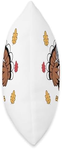 Retro Thanksgiving Turkey Football Toddler Boys Kids Throw Pillow - Image 2