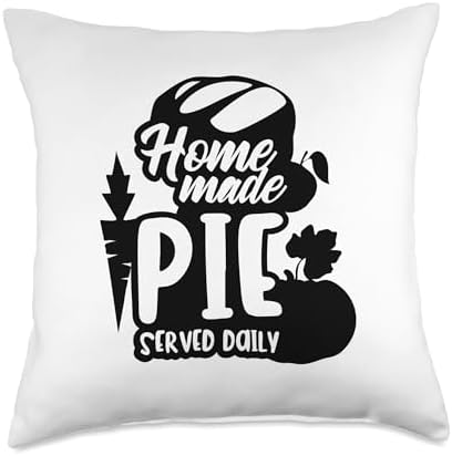 Homemade Pie Served Daily Thanksgiving Food Throw Pillow by Unknown