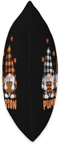Leopard Buffalo Plaid Gnome Pumpkin Season Fall Thanksgiving Throw Pillow - Image 2