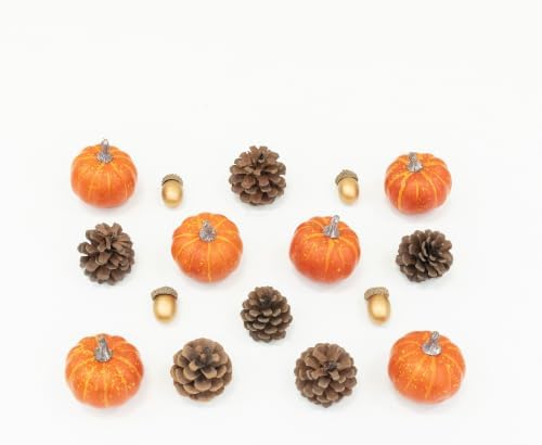 Nearly Natural Artificial Autumn Harvest Bowl Filler, 2 Sets of 8 by NearlyNatural