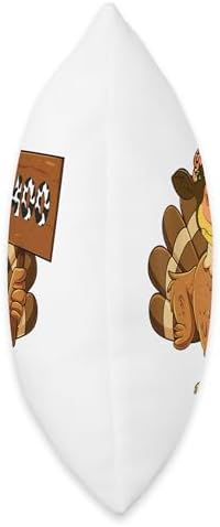 Turkey Cow Moo Funny Thanksgiving Joke Farmers Cows Lover Throw Pillow - Image 2