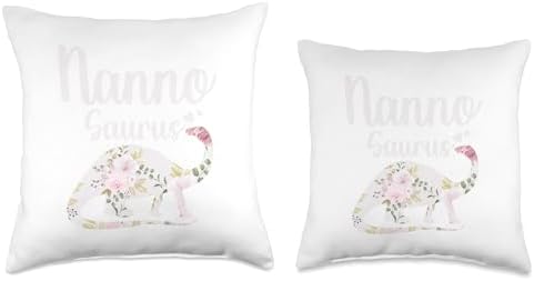Nanno Saurus Grandma Mother's Day Thanksgiving Christmas Throw Pillow - Image 3