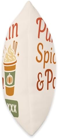 Pumpkin Spice and Pain Funny Fall and Thanksgiving Saying Throw Pillow - Image 2