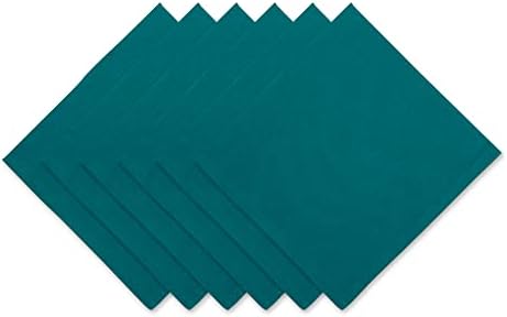 DII Solid Napkin Set Collection, 20x20, Storm Blue, 6 Piece by DII