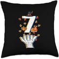 Number 7 Matching 67 Meme Thanksgiving 6 7 Men Women Kids Throw Pillow by Unknown