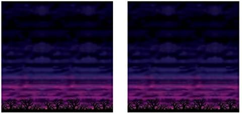 Beistle Spooky Sky Backdrops – 2 Printed Twilight Night Sky Thin Plastic Wall Coverings for Halloween Haunted House Party Décor Indoor Scene Background Photo Display, 4 Ft x 30 Ft Each