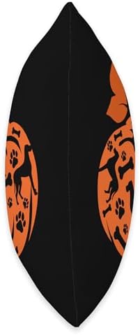 Great Danes Cute Pumpkin Shape Halloween Thanksgiving Owner Throw Pillow - Image 2