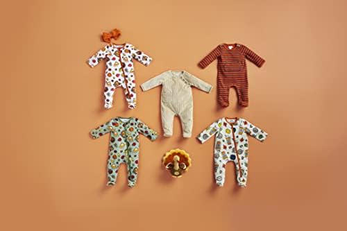 Mud Pie Girls' Mud Pie Baby Girl Thanksgiving Turkey Sleeper and Headband Set, Pink, 3-6 Months - Image 3