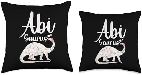 Abi Saurus Grandma Mother's Day Thanksgiving Christmas Throw Pillow - Image 3