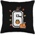 Number 6 Thanksgiving 6 7 Matching 67 Meme Men Women Kids Throw Pillow by Unknown