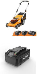 Bundle of LawnMaster CLMF4819A 48V MAX* 19-inch Brushless Cordless Mower with 2X24V MAX* 4.0Ah Battery and a Dual Charger + LawnMaster 24LB4005-CN 24V 4.0Ah Battery Suit 24V / 48V Cordless Machine