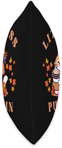 Little Miss Pumpkin Spice Fall Pumpkin Spice Thanksgiving Throw Pillow - Image 2
