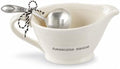 Mud Pie Circa Gravy Boat with Ladle, Awesome Sauce Ceramic Gravy Boat Set by MudPie